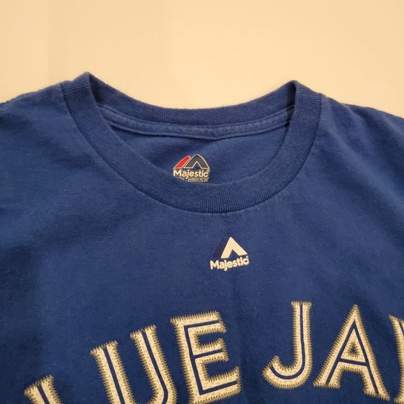Medium Blue Jays T-Shirt Jersey (Majestic) - Picture 4 of 5